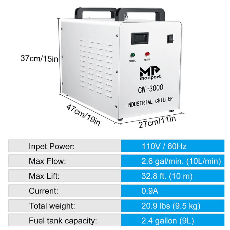 Monport 40W Pro CO2 Laser Engraver All-in-1 Bundle