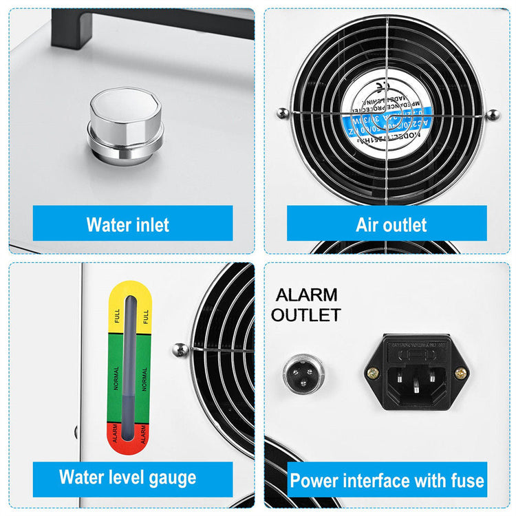 Monport 80W CO2 Laser Engraver & Cutter with a CW5200 Water Chiller